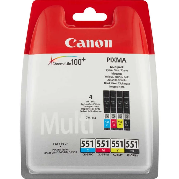 Canon Clı-551/6509b009 Orijinal Kartuş Avantaj Paketi