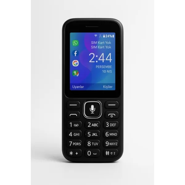 LG Tuşlu Telefon,Siyah,WhatsApp, Facebook, Wi-Fi, Bluetooth, Kamera, Çift SIM, FM Radyo