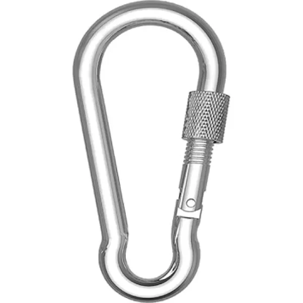 ŞAKİR HIRDAVAT  5MM Vidalı Yaylı Galvanizli Karabina 1 Adet