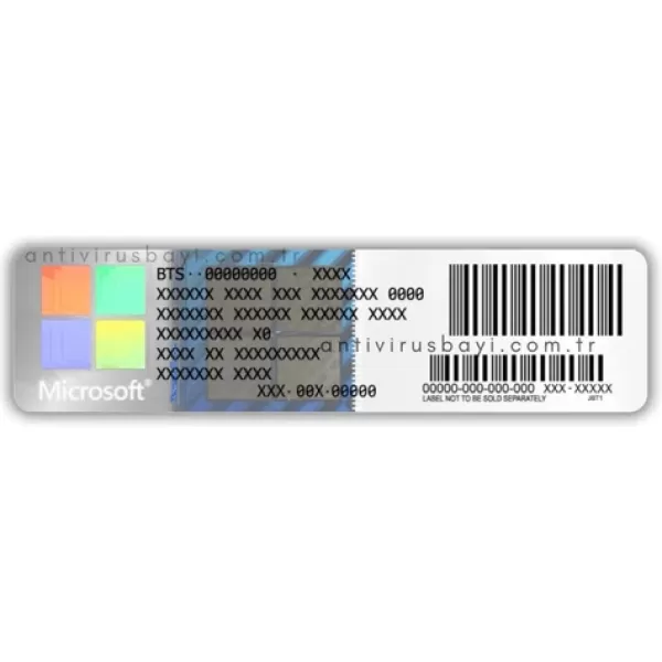 Microsoft OEM Win 11 Pro FQC-10556 64Bit TR İşletim Sistemi Lisans Etiketi