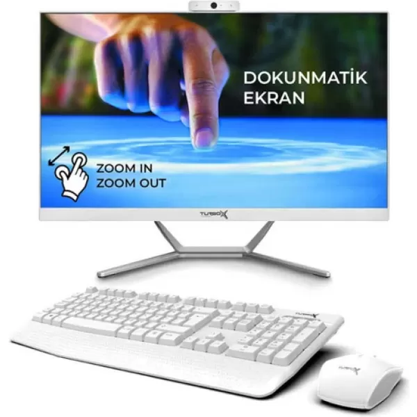 Turbox TAx1032 Intel Core i7 7700 16GB DDR4 1TB NVMe 23.8 Dokunmatik Bluetooth Webcam All in One PC