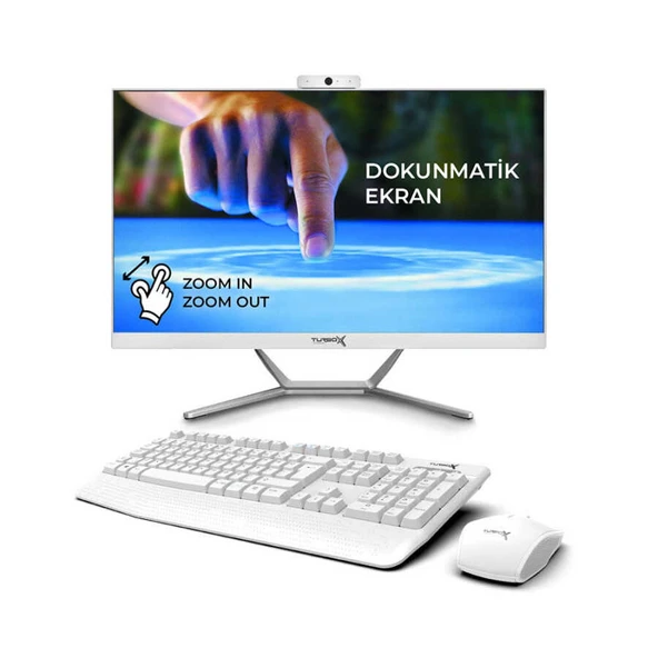 Turbox TAx1032 Intel Core i7 7700 16GB DDR4 1TB NVMe 23.8 Dokunmatik Bluetooth Webcam All in One PC
