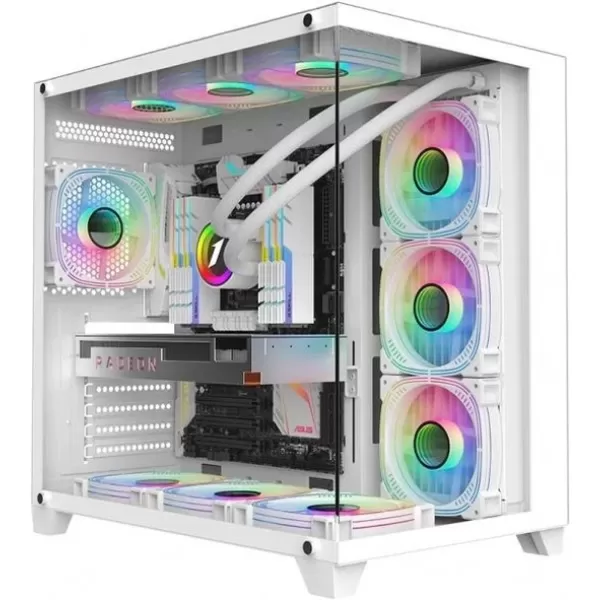 DFS Gaming WHITE-GAREN RYZEN 7 7800X3D-RTX 4070 TI SUPER-B650-1TB M.2-32GB DDR5 RAM OYUNCU BİLGİSAYARI