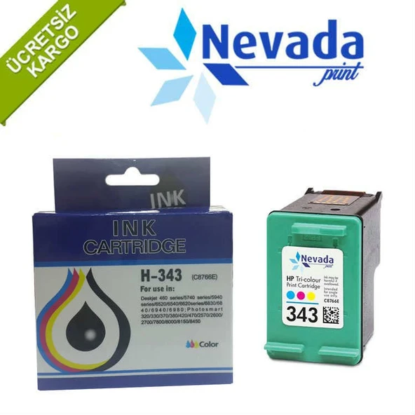 Hp 343 Renkli Kartuş Muadil İthal Hp C8766E