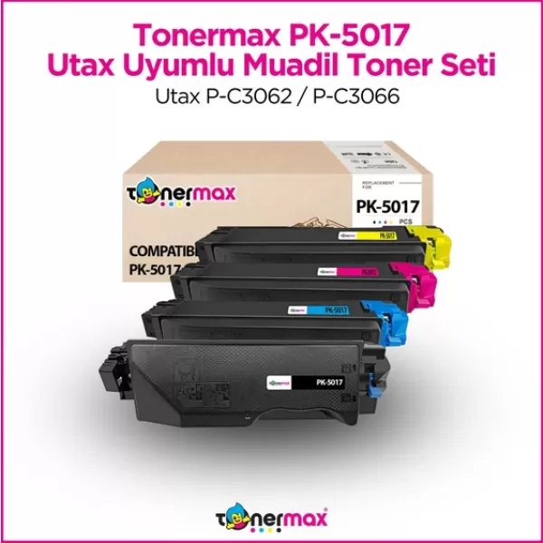 Utax P-C3062DN Muadil Toner Takım/ Utax PK5017 Takım