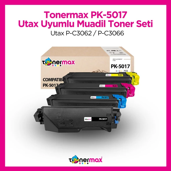 Utax P-C3062DN Muadil Toner Takım/ Utax PK5017 Takım