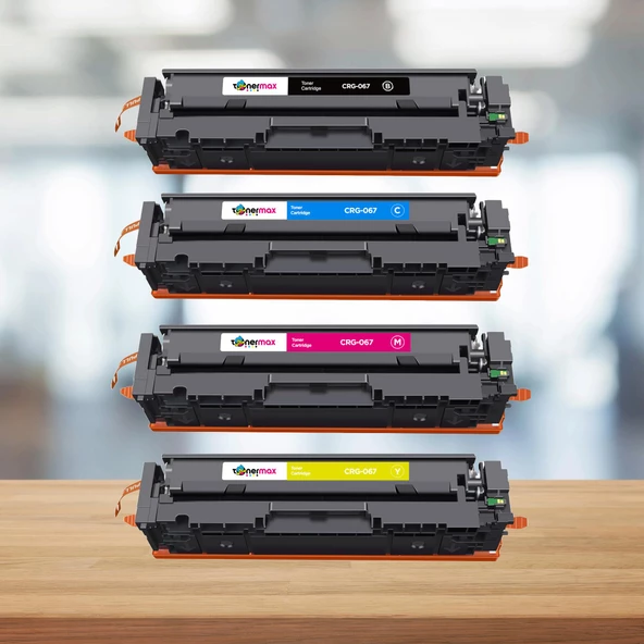 Canon CRG-067 Muadil Toner Takım - Çipli / LBP-631Cw - LBP-633Cdw - MF-651Cw - MF-655Cdw - MF-655Cx - MF-657Cdw