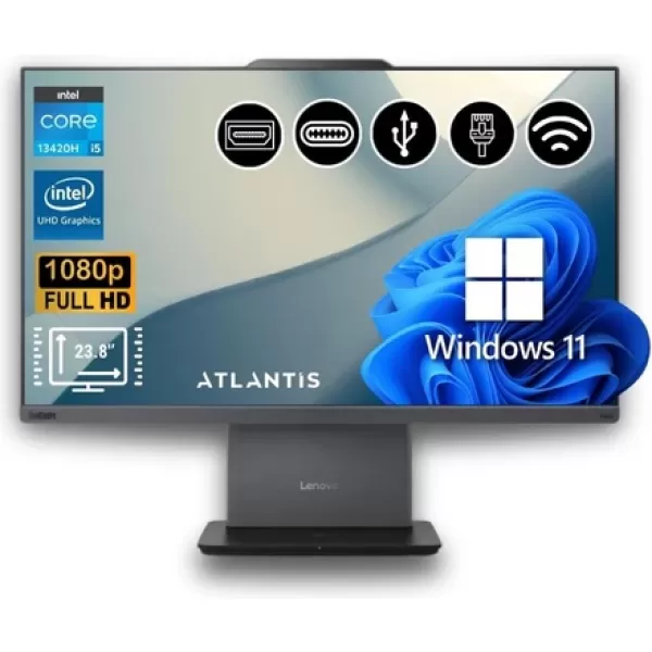 Lenovo ThinkCentre neo 50a 24 Gen 5 I5-13420H 32GB 1TB M.2 SSD  12SC000QTR  ATL34 23.8" W11Pro  All In One Bilgisayar