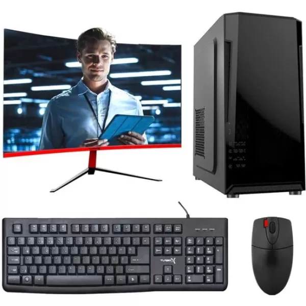 Turbox Tx3049 i7 2600 16GB Ram 256GB M.2 NVMe SSD 23.6 inç Curved Monitör Masaüstü Ev Ofis Bilgisayarı