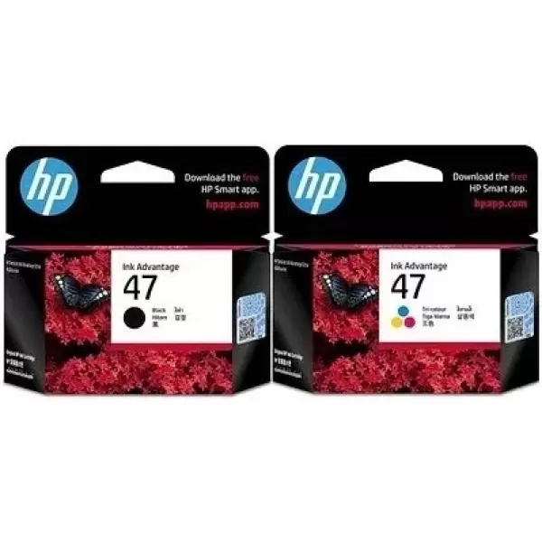 HP Hp 47 6ZD21AE 6ZD61AE Siyah ve Renkli 2 Li Paket 4800