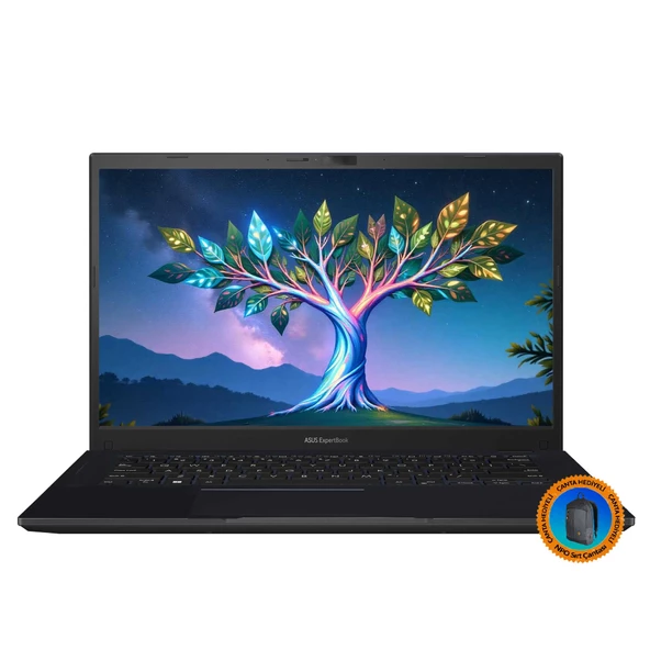 Asus ExpertBook B1402CVA-I7161TBB0D12 i7-1355U 48GB 512SSD 14" FHD W11P Dizüstü Bilgisayar-CNT013