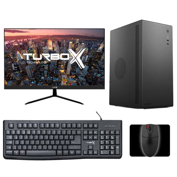 Turbox Tx4268 i5 3470 16GB Ram 512GB M.2 NVMe SSD 21.5 inç Monitör Masaüstü Ev Ofis Bilgisayarı