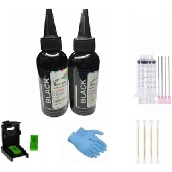 CANON E414 UYUMLU KARTUŞ DOLUM MÜREKKEP 2'Lİ SİYAH PAKET RENKSAN