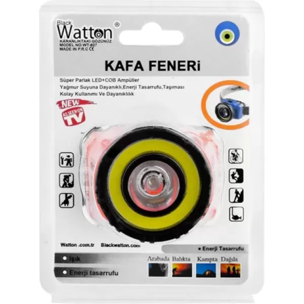 Güçlü Pilli Kafa Lambası Wt-607