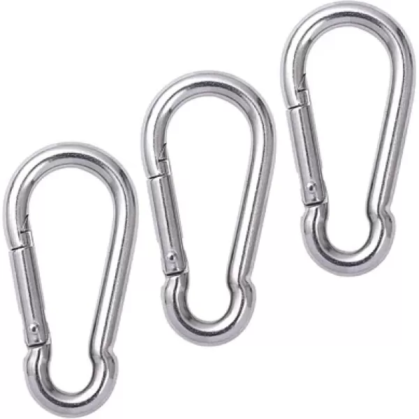 ŞAKİR HIRDAVAT  6MM Düz Yaylı Galvanizli Karabina 3 Adet