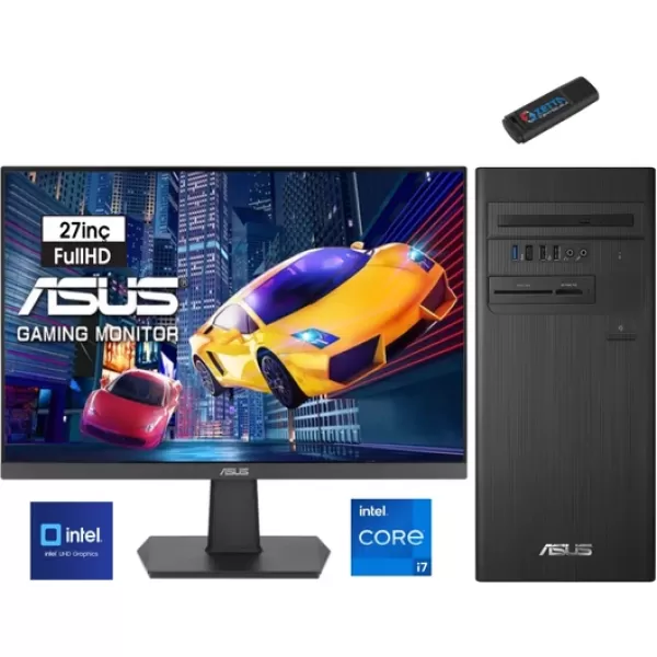 Asus S500TE-I7161TBB0D Intel I7-13700 16GB 1tb SSD Freedos 27" Monitör Masaüstü Blgisayar G1S500TE-I7161TBB0D08+ZETTAUSBBELLEK