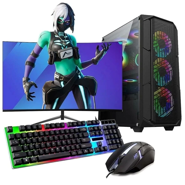 ROGAME RKT660162 I5 10400F 16GB 240SSD 1TB HDD 8GB RTX3050 24" Monitörlü (Gaming SET)