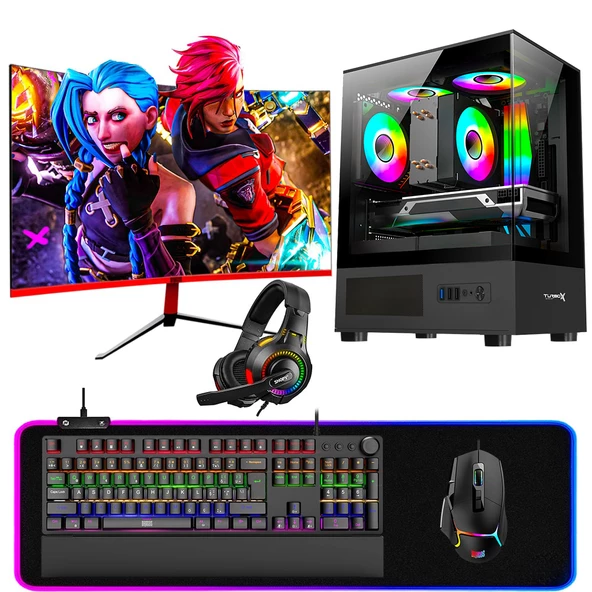 Dragos DRx6885 Ryzen 7 5700X 32GB Ram 1TB NVMe RTX3050 27 inç 165Hz Curved Oyuncu Masaüstü Bilgisayarı