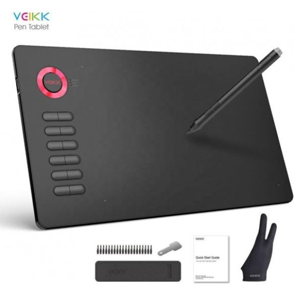 Veikk A15 Pro 10 x 6" 8192 Level 5080 LPI Grafik Tablet + Kalem