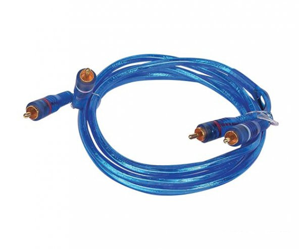 2 Rca 2 Rca 1.6 Metre Mavi Şeffaf Kablo