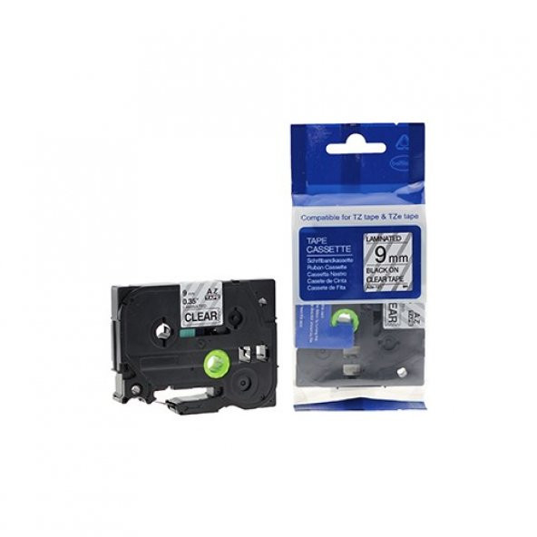 Brother P-Touch Muadili Şeffaf Etiket 9 Mm Tze-Tape Aze121