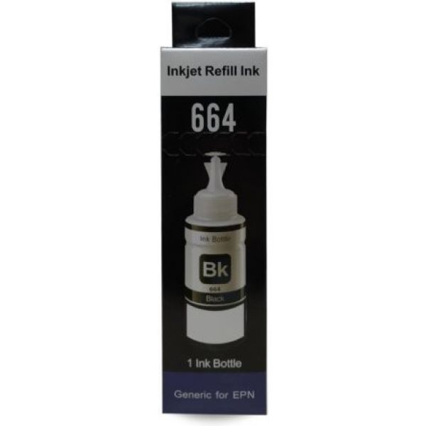 Epson T664 Uyumlu Siyah İthal Muadil Mürekkep 70Ml(YENİ ÜRÜN)