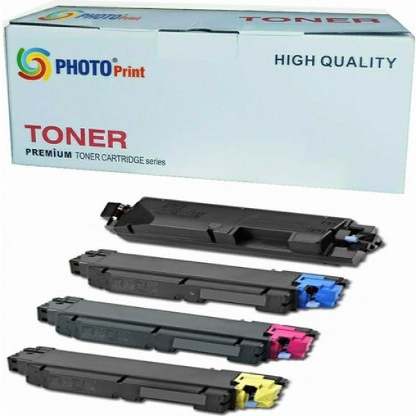 Photoprint Kyocera TK-5270 Ecosys P6230CDN 4 Renk Toner Seti 6.000 Sayfa Chipli