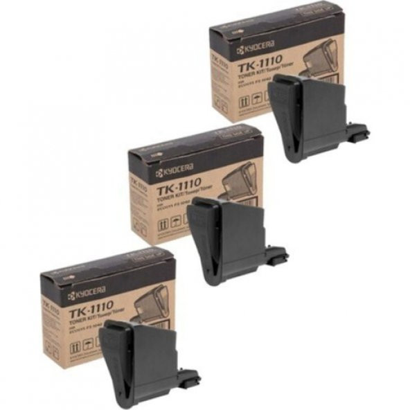 Xplus Kyocera Ecosys TK-1110 Muadil Toneri 2.500 Sayfa Chipli 3lü Set