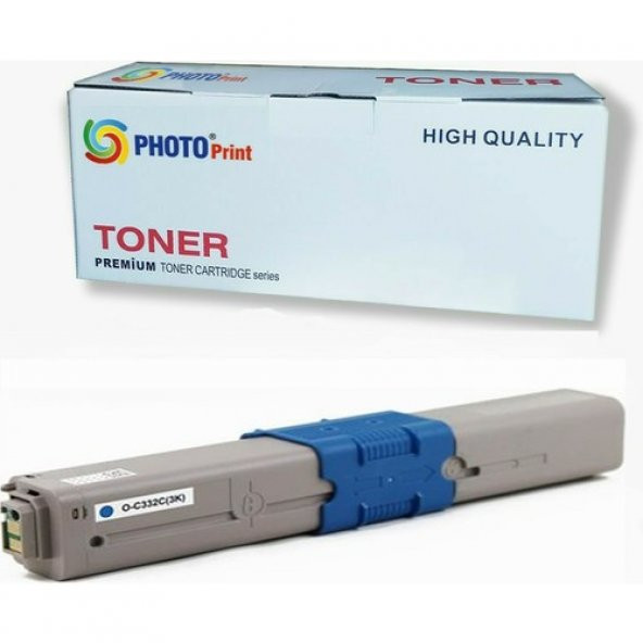 Okı MC363 C332 / MC363 Mavi Ithal Muadil Toner 3.000 Syf Renkli