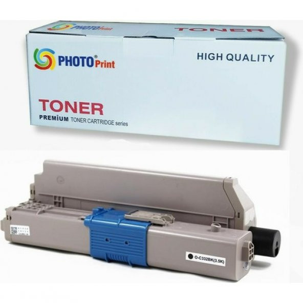 Okı C332DN C332 / MC363 Siyah Ithal Muadil Toner 3.500 Syf Renkli