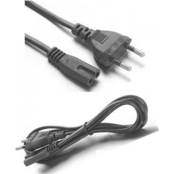 YENİ NESİL AC Güç Elektrik Kablosu Çift İki Oluklu 1.5Mt 1,5 Metre Apple TV 1. 2. 3. Uyumlu Cable