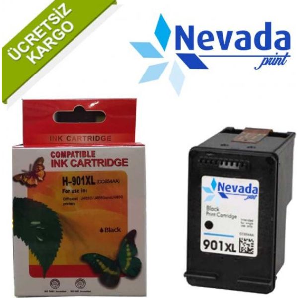 Hp 901Xl İthal Muadil Kartuş Siyah Cc654A