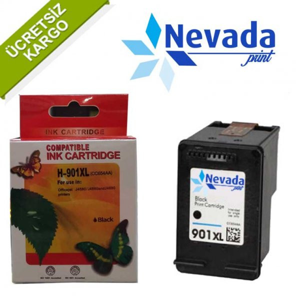 Hp 901Xl İthal Muadil Kartuş Siyah Cc654A