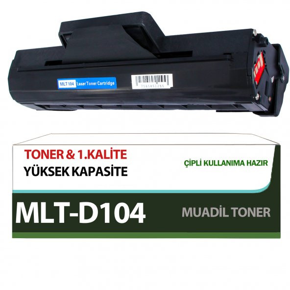 For Samsung SCX-3200W Toner Muadil MLT-D104S Çipli