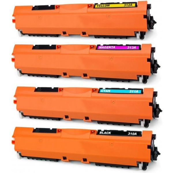 For Hp LaserJet Pro 100 Color MFP M175a Toner Takım Yüksek Kapasite Muadil 4 Renk CMYK