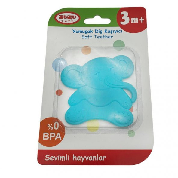 Zuzu Toys Sevimli Hayvanlar Diş Kaşıyıcı Tekli