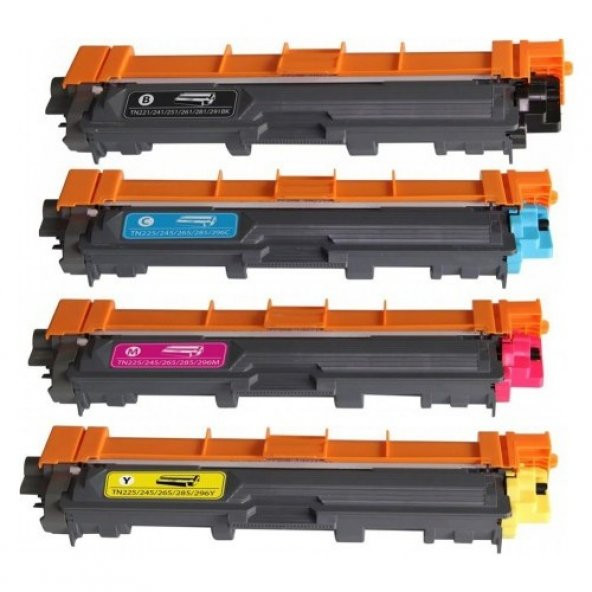 Brother TN 221 TN 241 TN 251 TN 261 4 LÜ Muadil Toner Seti