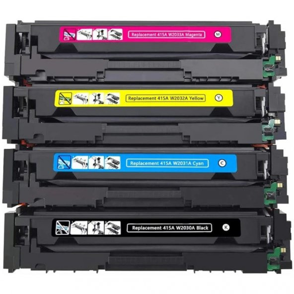 Xplus Canon CRG-716 Siyah, Mavi, Sarı, Kırmızı 4 Renk Muadil Toner Takım