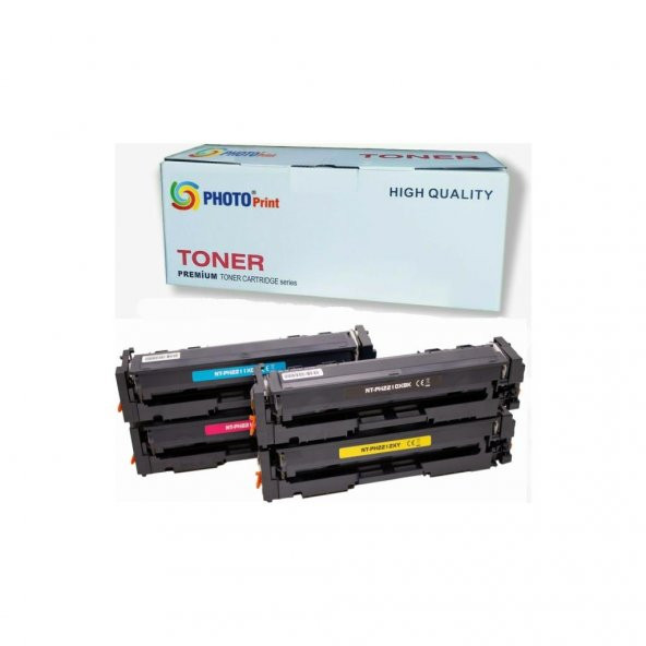 Photo Print Hp 216A W2410A / W2411A / W2412A / W2413A 4 Renk Ithal Muadil Toner Seti 1.050 Syf Renkli Chipsiz