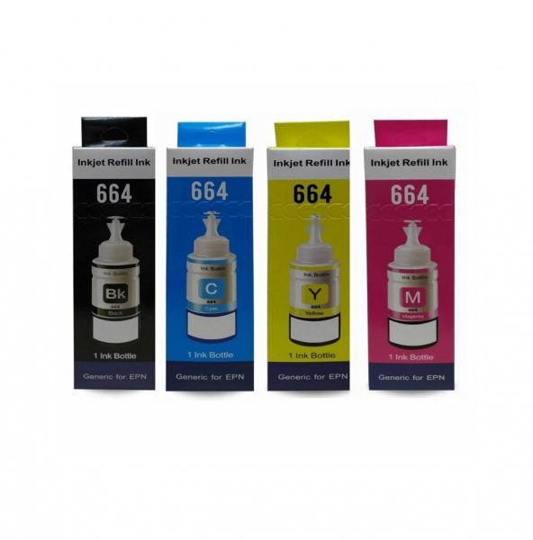 Epson T664  mürekkep Seti 4x70ml. 4 Renk Seti