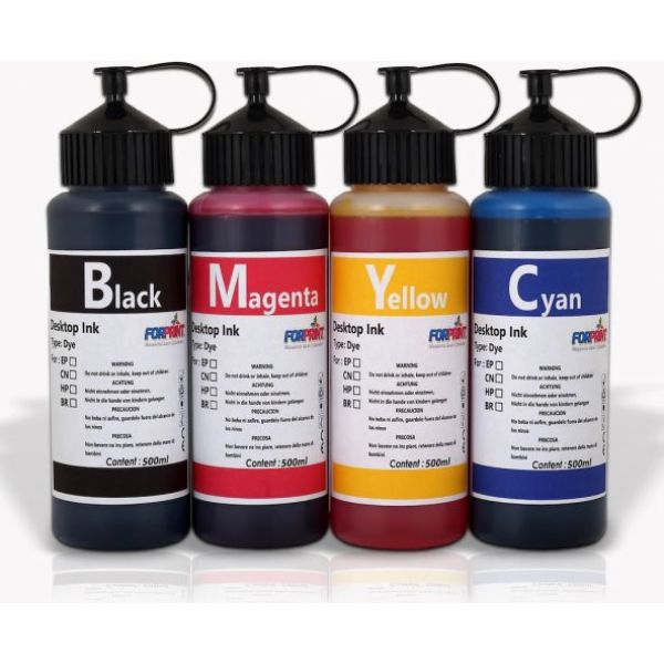 BİTMEYEN KARTUŞ CANON MÜREKKEBİ 4 RENK 500 ML. 4X500ml