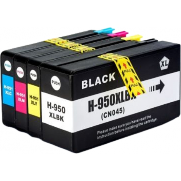 SRToner HP 950XL-951XL Muadil Takım Kartuş 4lü Set /8100/8600/8610/8620...