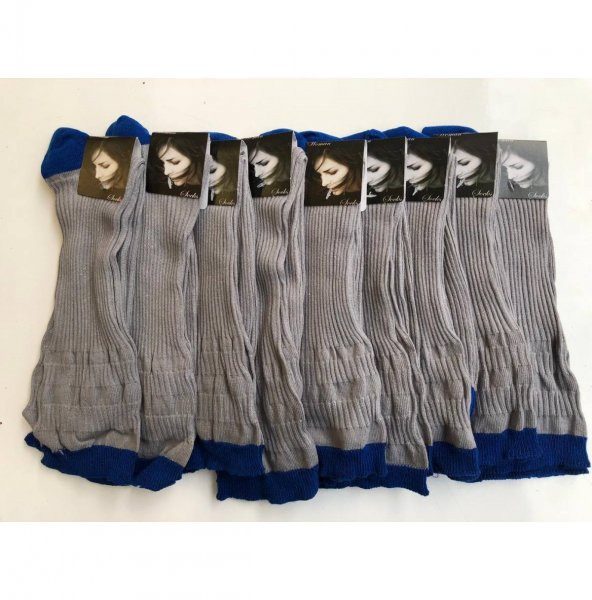 BLUES MODA UZUN ÇORAP KADIN RESİMLİ