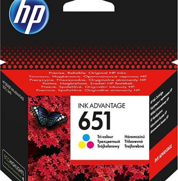 HP 651 RENKLİ MÜREKKEP KARTUŞU ( C2P11AE )