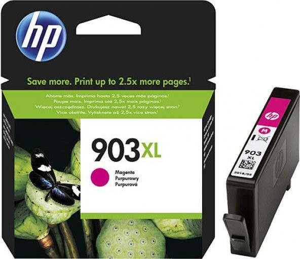 HP 903XL Yüksek Kapasiteli Kırmızı (Magenta) Kartuş T6M07AE
