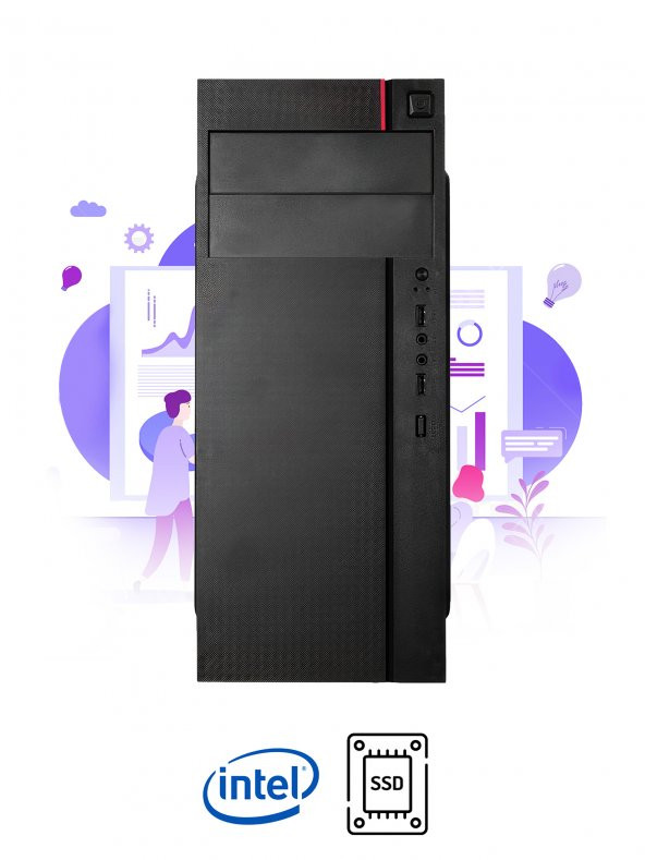 RAMTECH WORKFORCE WF303 İ5-6500 16GB RAM 256GB SSD 500GB HDD MASAÜSTÜ OFİS BİLGİSAYARI