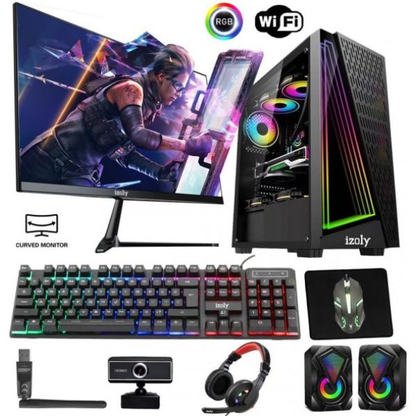İzoly N12S i5-3470 16GB 256GB SSD RX550 4GB 24" Oyuncu Masaüstü Bilgisayar