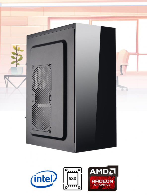 RAMTECH WORKFORCE WF387 i5-10400F 8GB RAM 256GB SSD R5-230 MASAÜSTÜ OFİS BİLGİSAYARI
