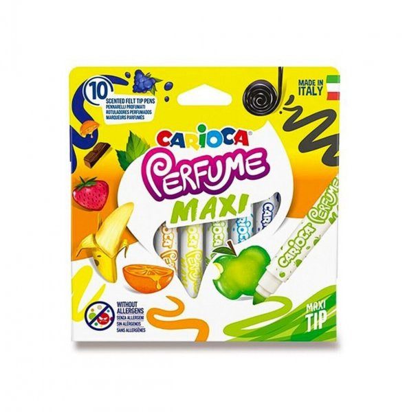 Carioca Kokulu Jumbo Keçeli Boya Kalemi 10Li