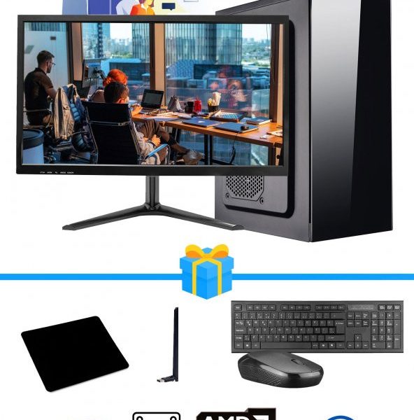 RAMTECH WORKFORCE OF510-041 i5-10400F 16GB RAM 256GB SSD R5 230 T-21,5 MASAÜSTÜ OFİS BİLGİSAYAR